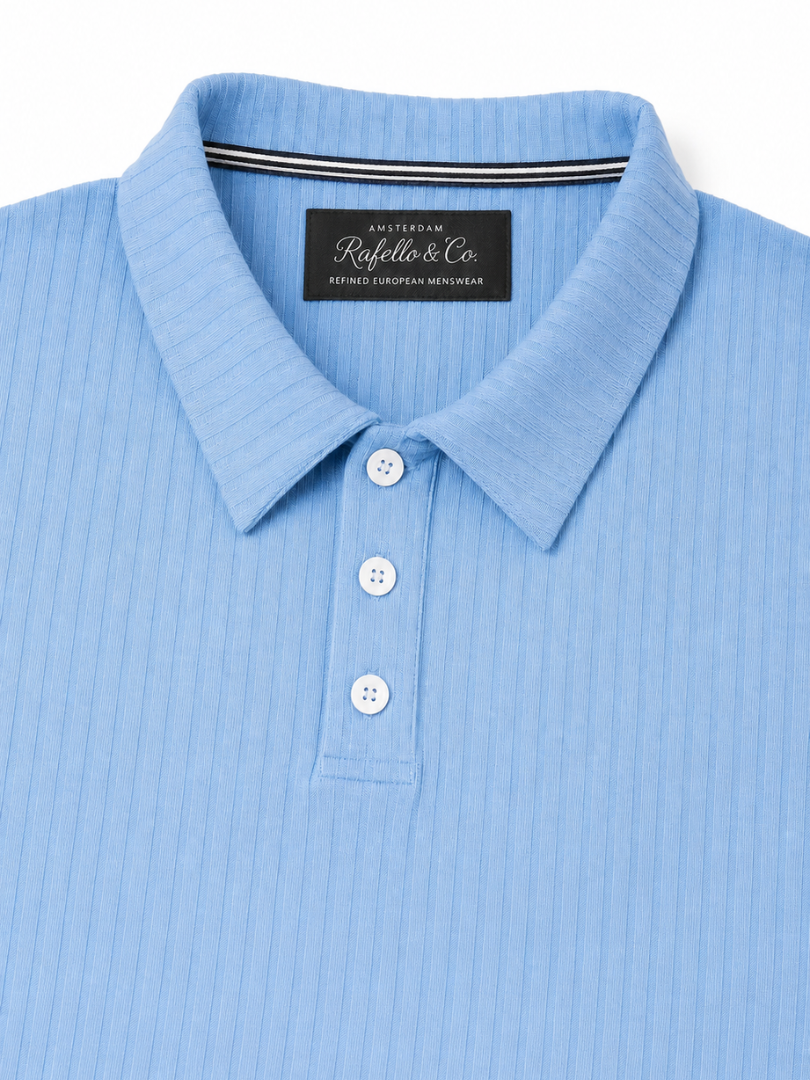 Classic Refined Ribbed Polo Shirt
