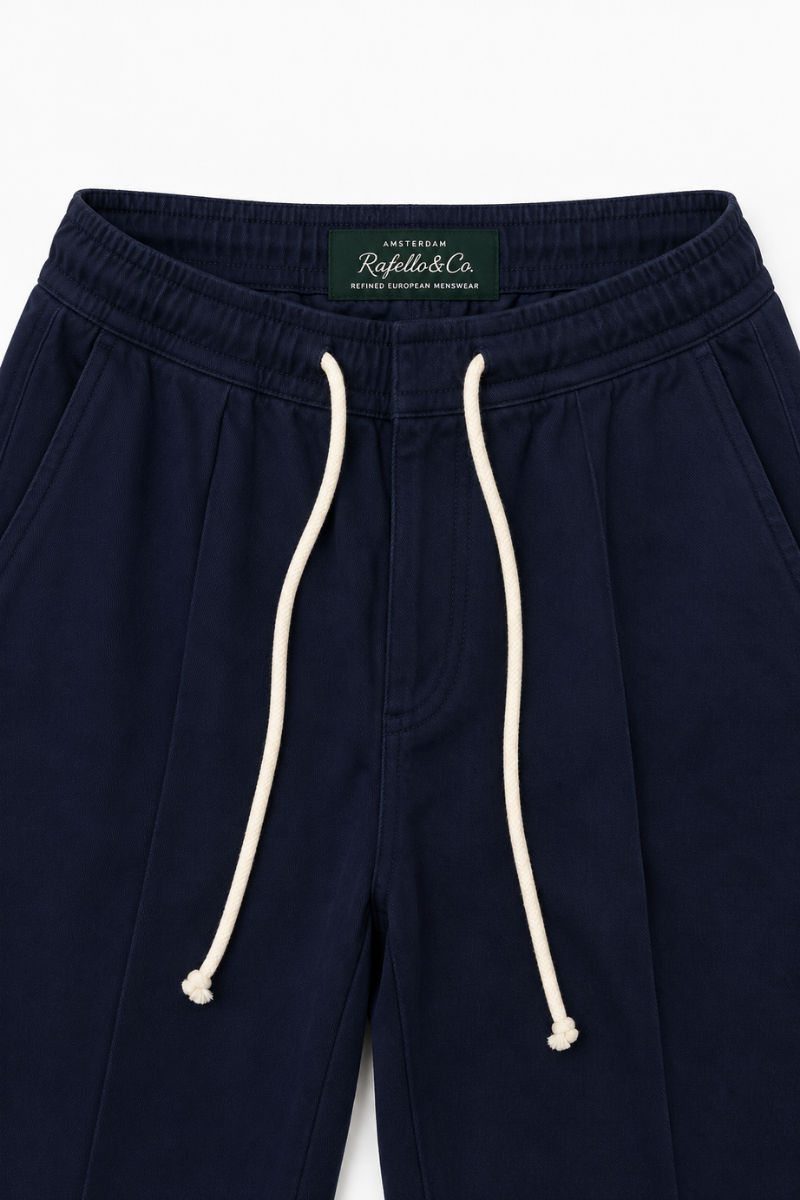 Men’s Pleated Wide-Leg Trousers