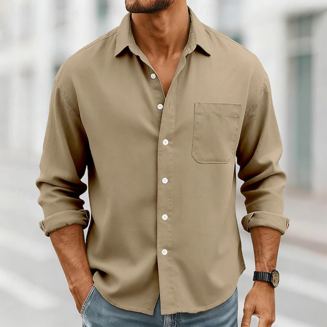 Minimalist everyday shirt with clean silhouette