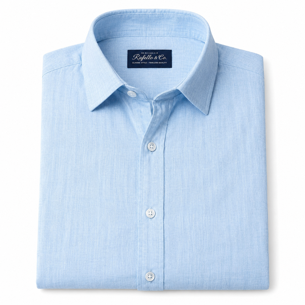 Men's Linen Casual Button-up Shirt