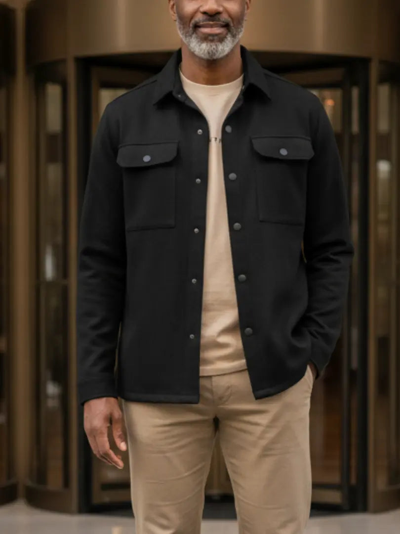 Rafello&Co | Klassiek Overshirt met Knoopsluiting Rafello&Co