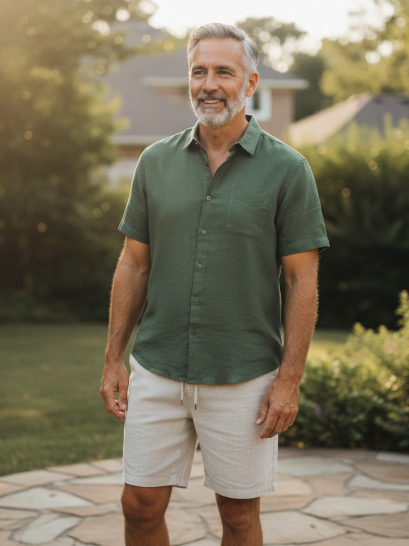 The Positano – Linen T-Shirt