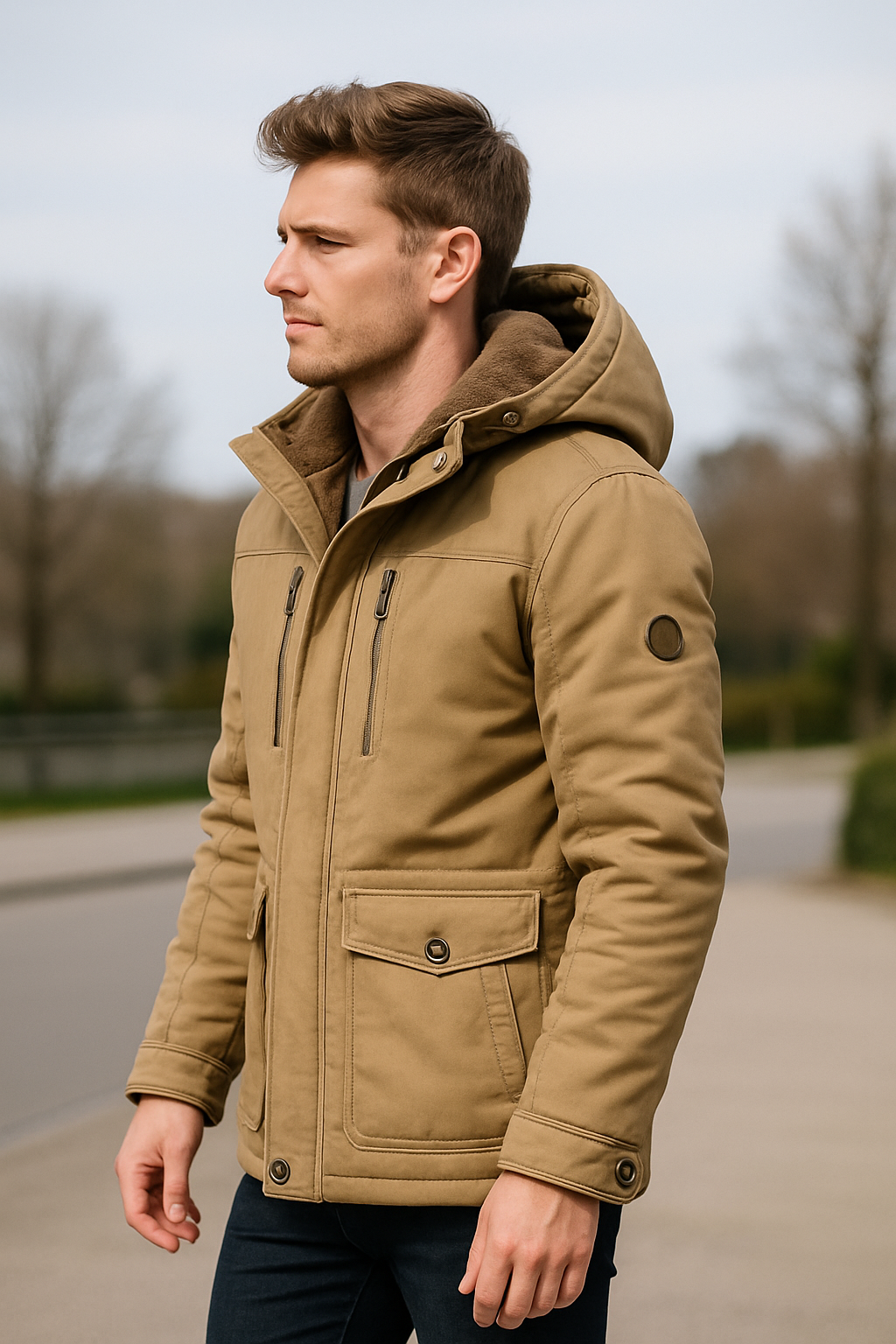 Rafello&Co | Warm Mid-Length Winter Coat