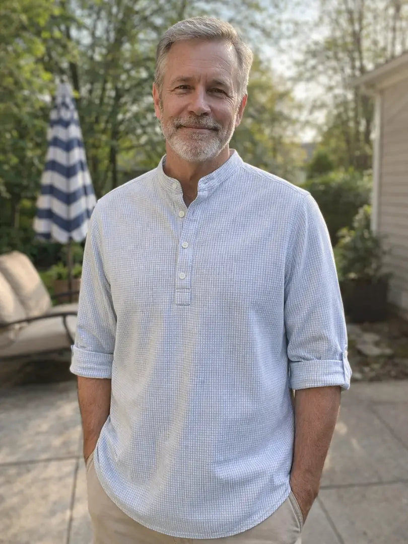 Rafello&Co | Henley Overhemd Rafello&Co