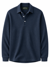 Premium Corduroy Long Sleeve Polo Shirt