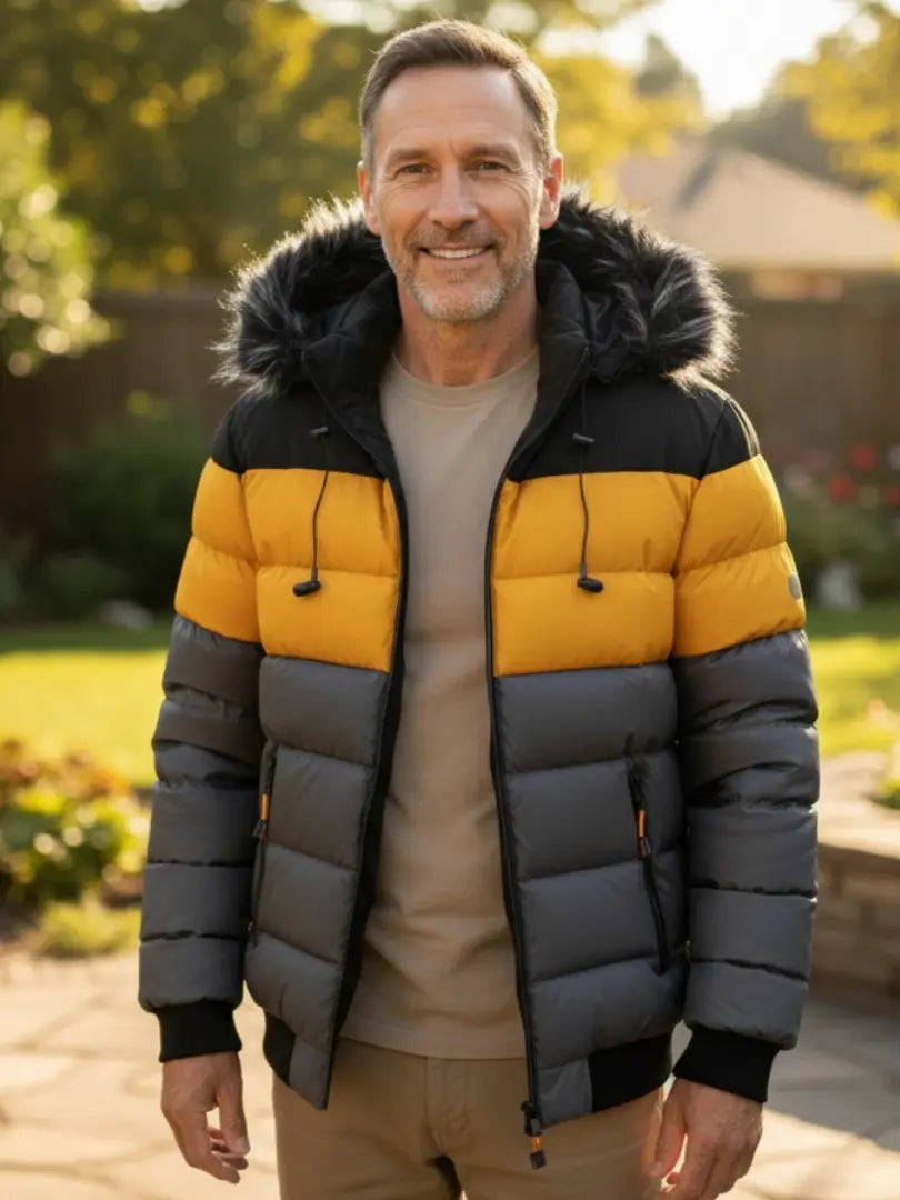 Rafello&Co | Winterjas met Bontkraag Rafello&Co