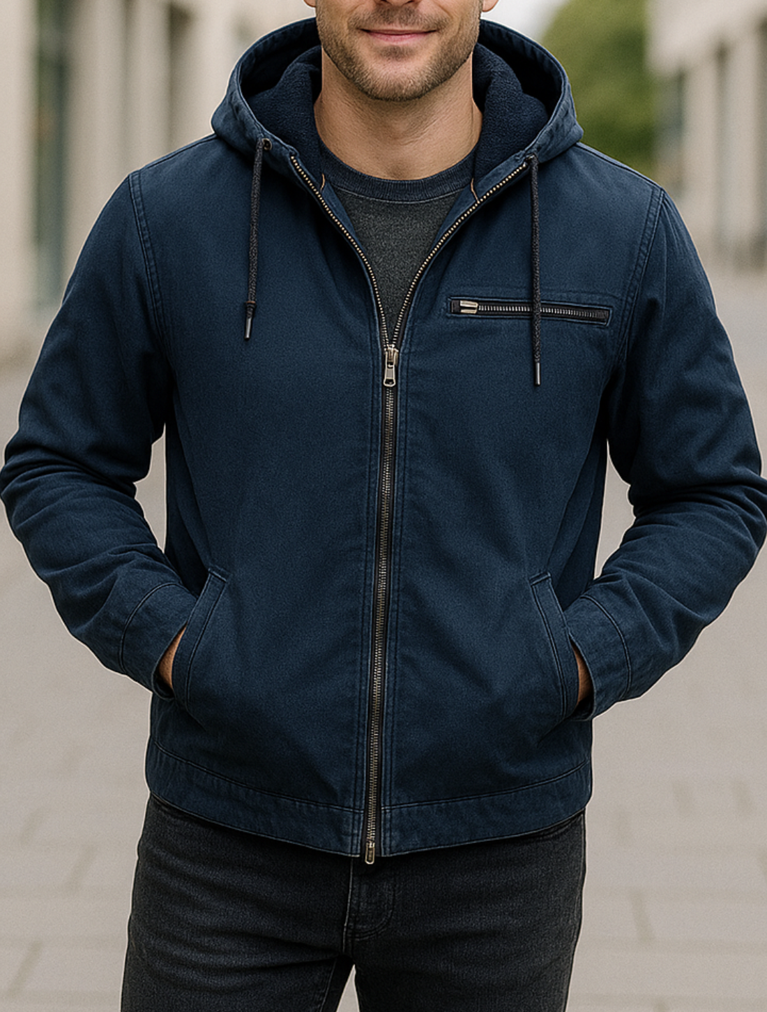Rafello&Co | Warme Gevoerde Hoodie voor Casual Gebruik