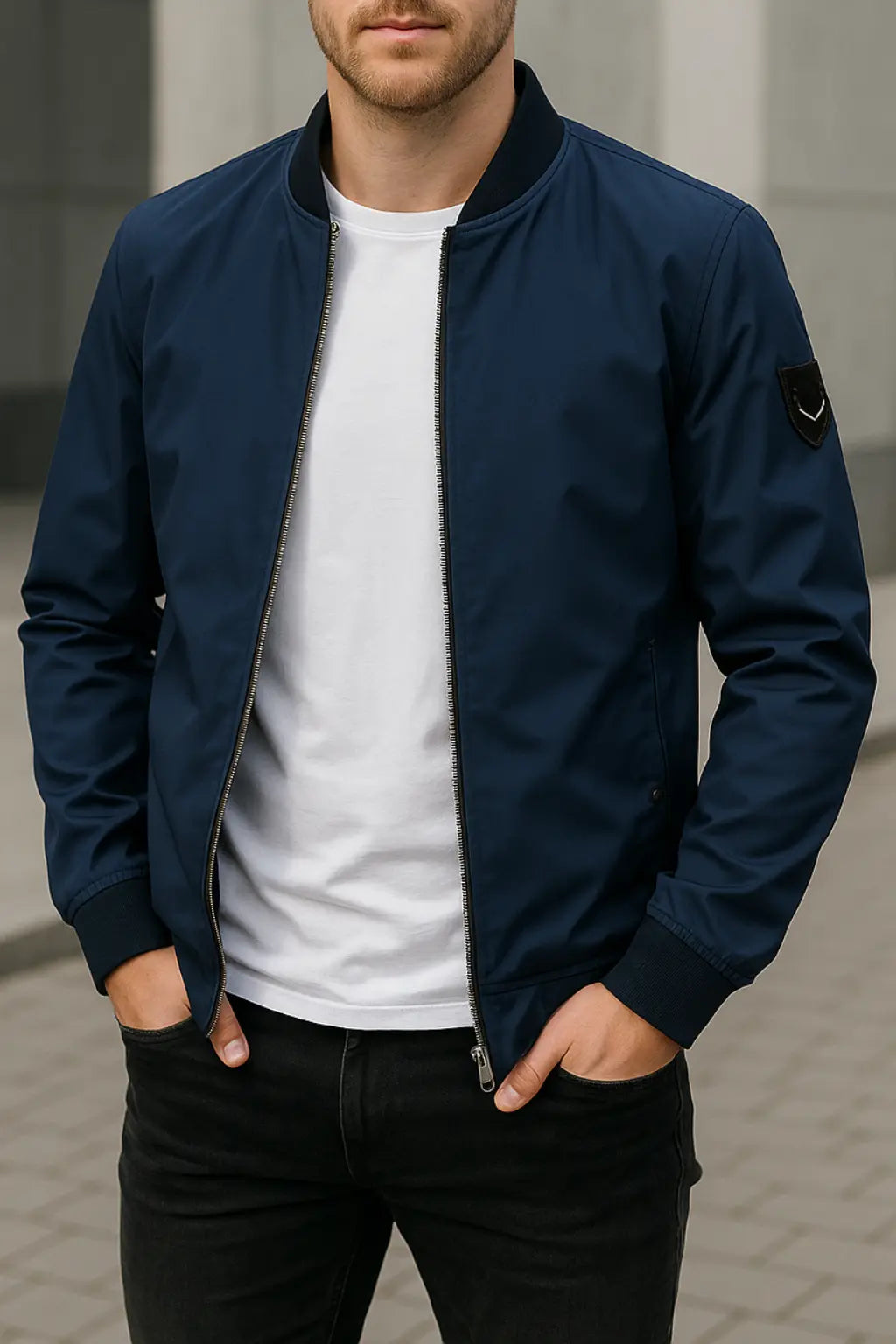 Rafello&Co | Men's Slim Fit Bomber Jacket