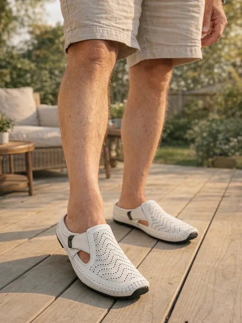 Rafello&Co | Ademende Leren Sandalen Rafello&Co