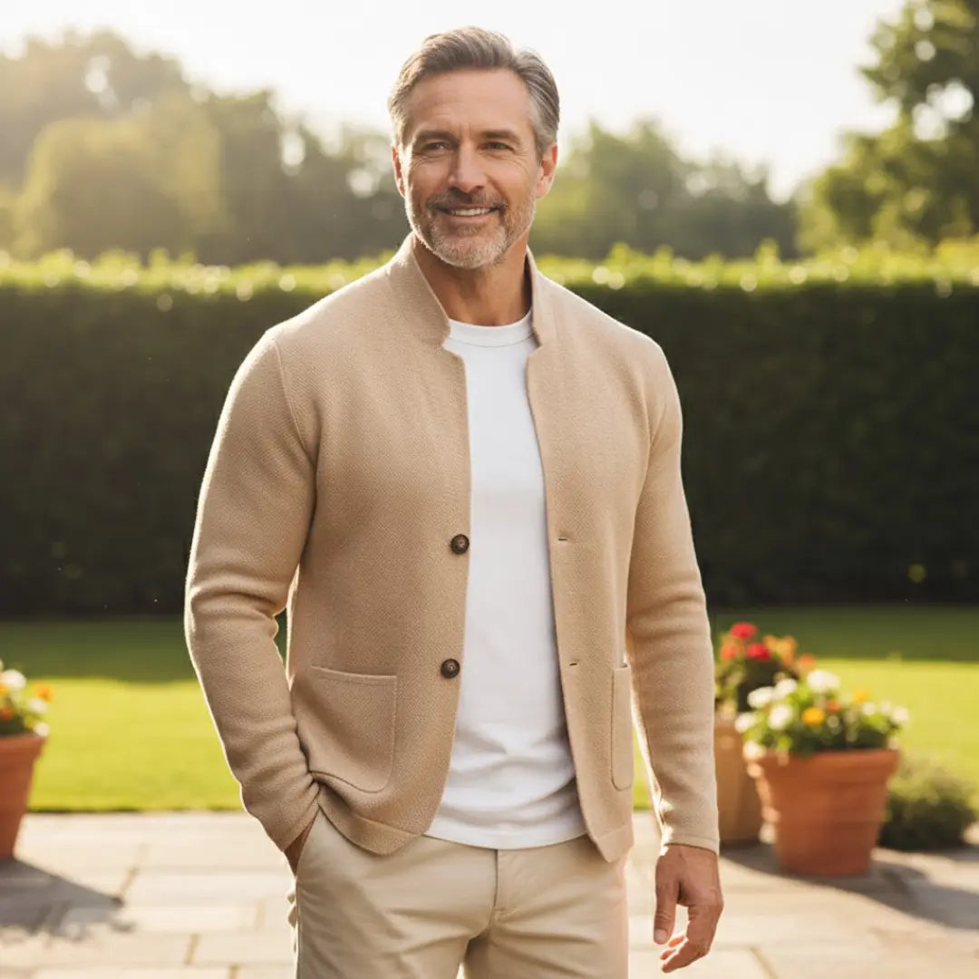 Rafello&Co | Gebreide vest met structuur Rafello&Co