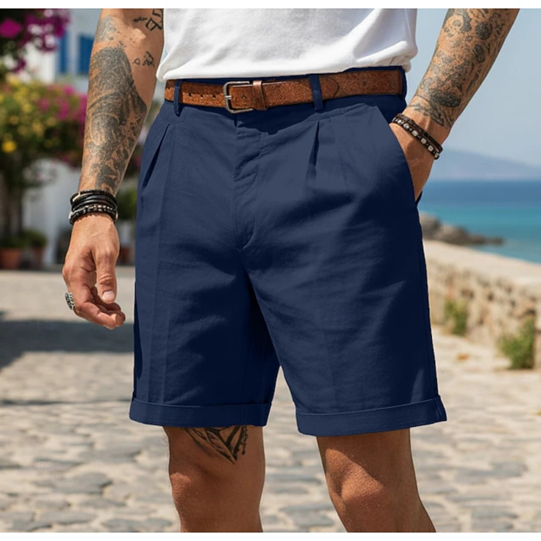 Tailored Summer Pleated Leisure Shorts