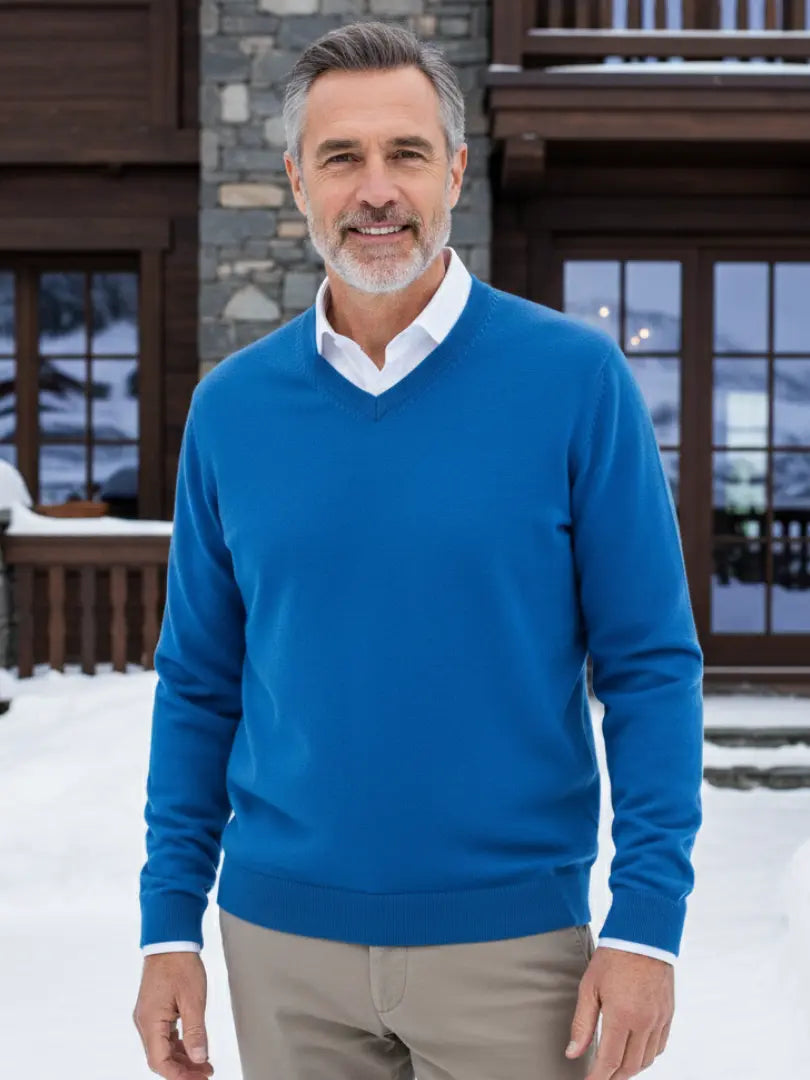 Rafello&Co | Klassieke Trui met V-Hals Rafello&Co