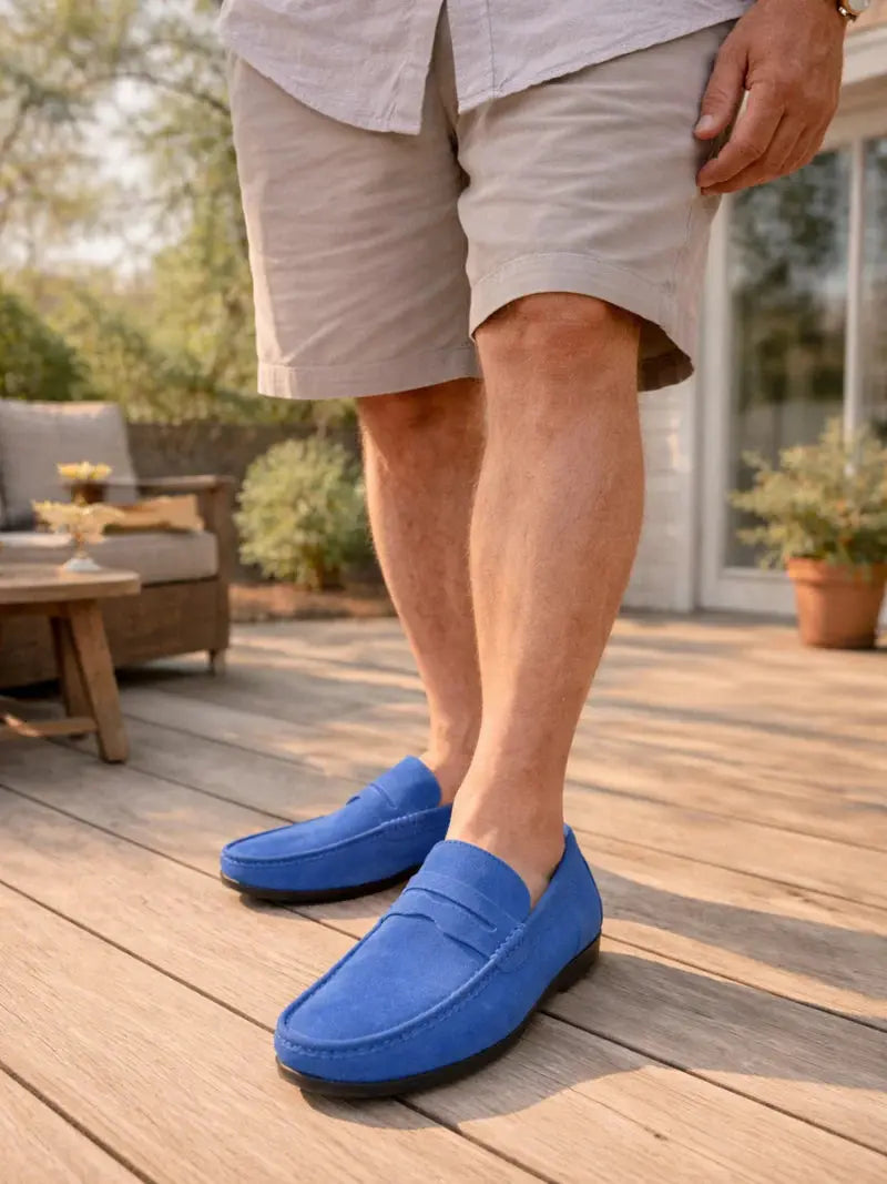 Retro suède heren Loafers Rafello&Co