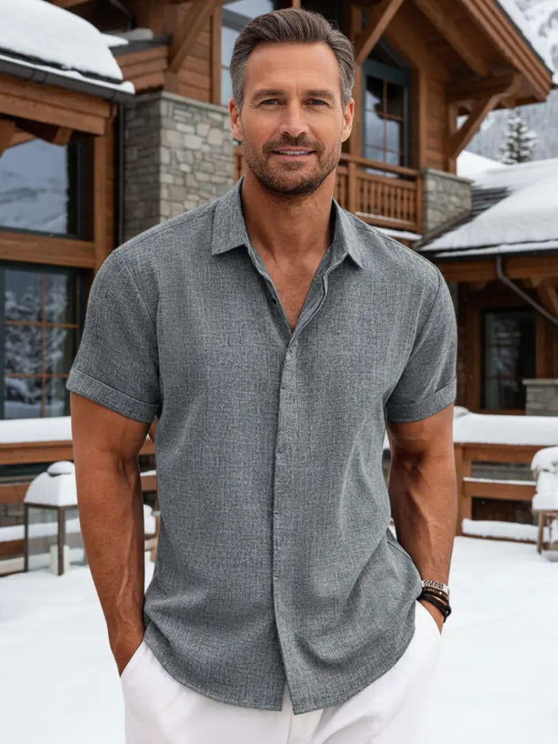 Rafello&Co | Klassiek linnen overhemd Rafello&Co