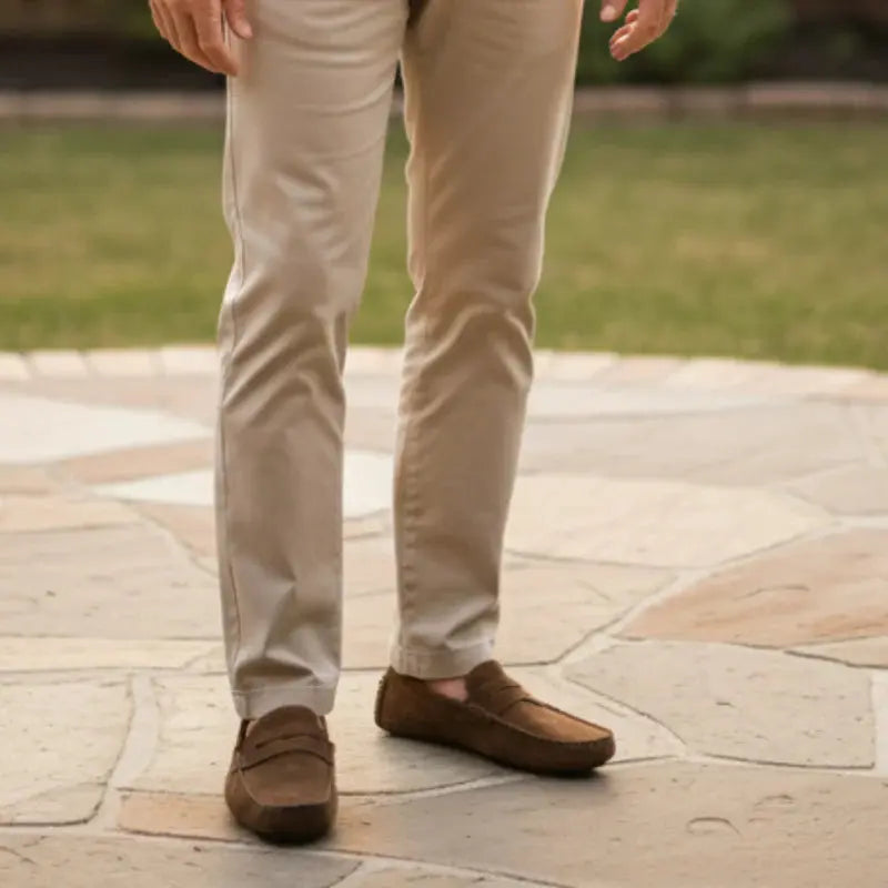 Suede Driver Loafers Rafello&Co