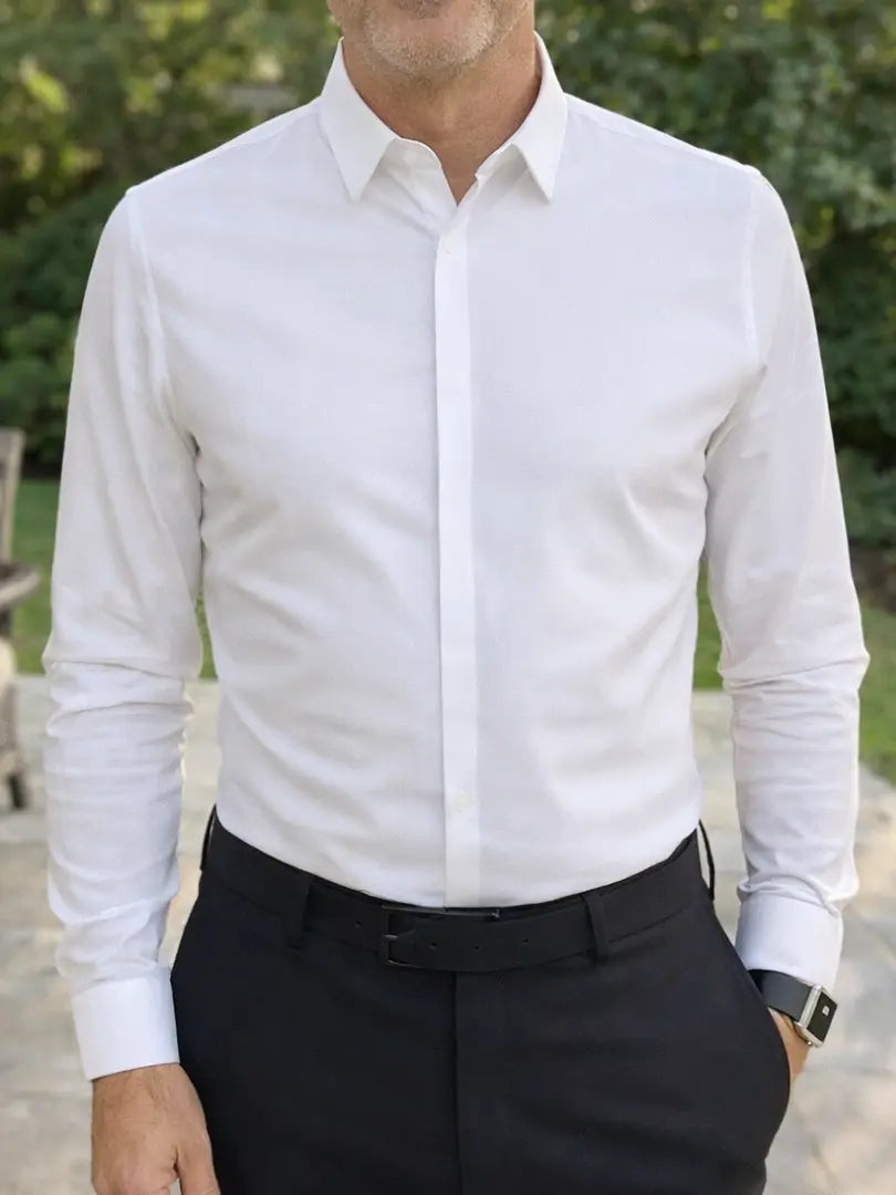 Rafello&Co | Strijkvrije Overhemd met Knopen Rafello&Co