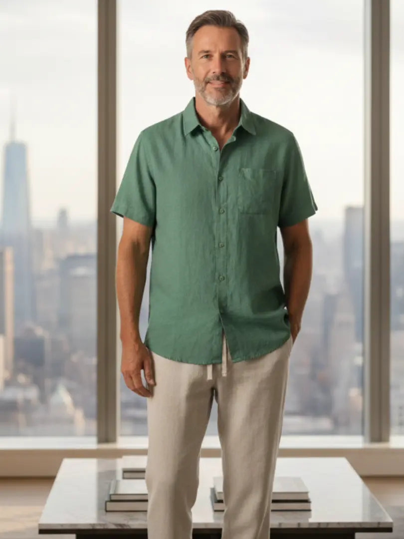 Korte mouwen Linnen Set Rafello&Co