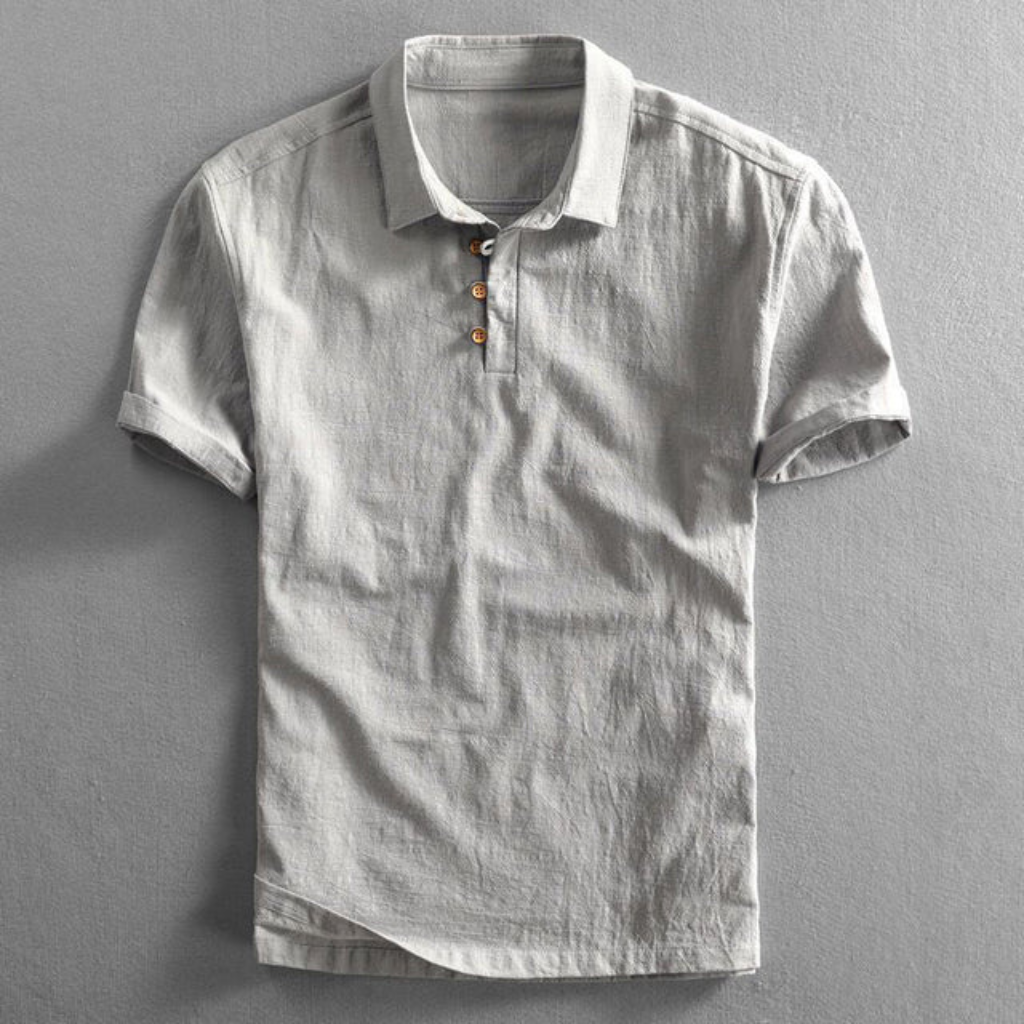 Elegant Linnen Poloshirt