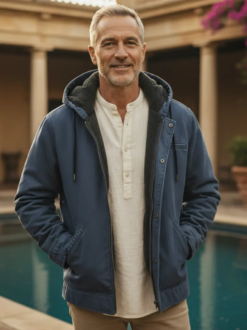 Rafello&Co | Klassieke Casual Jas met Capuchon Rafello&Co