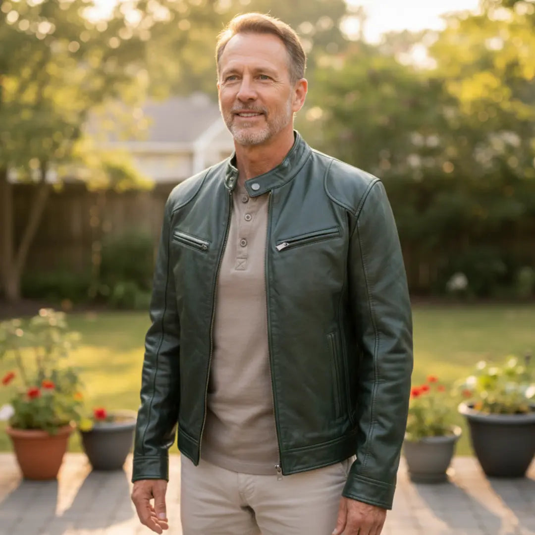 Rafello&Co | Stijlvolle Leren Jas Rafello&Co