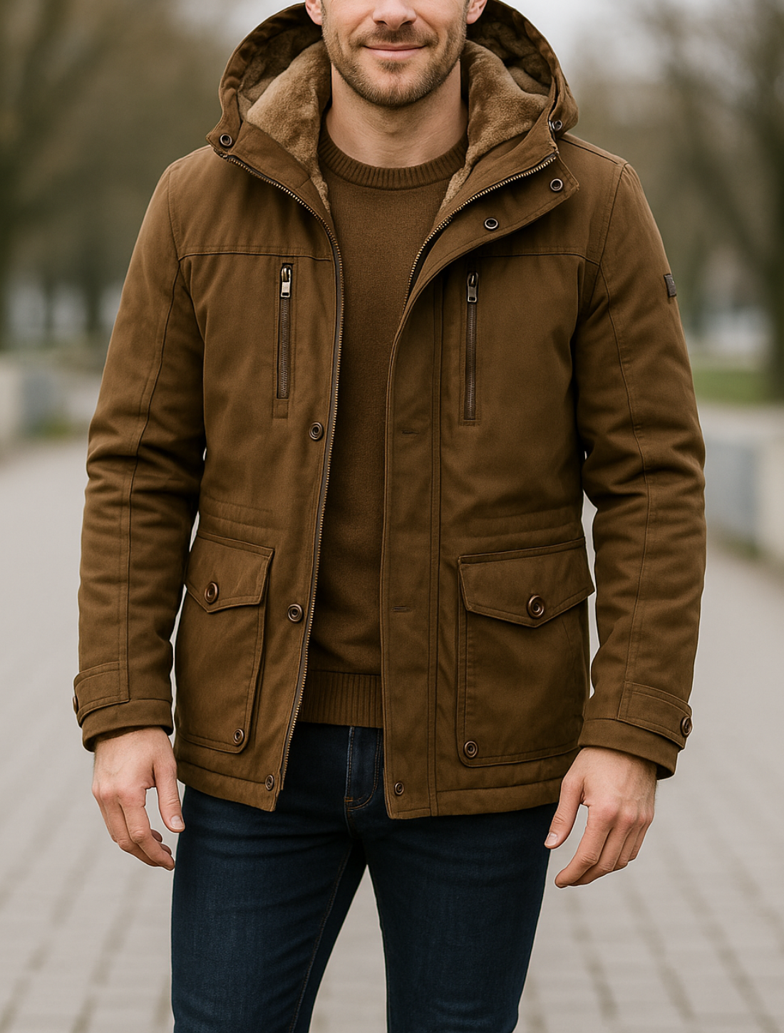 Rafello&Co | Warm Mid-Length Winter Coat