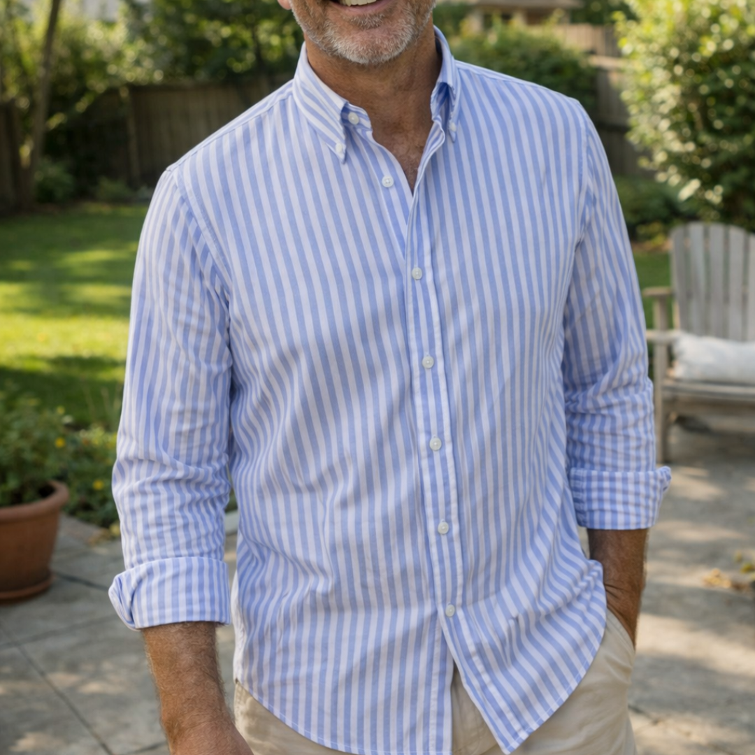 Men’s Elegant Striped Summer Shirt