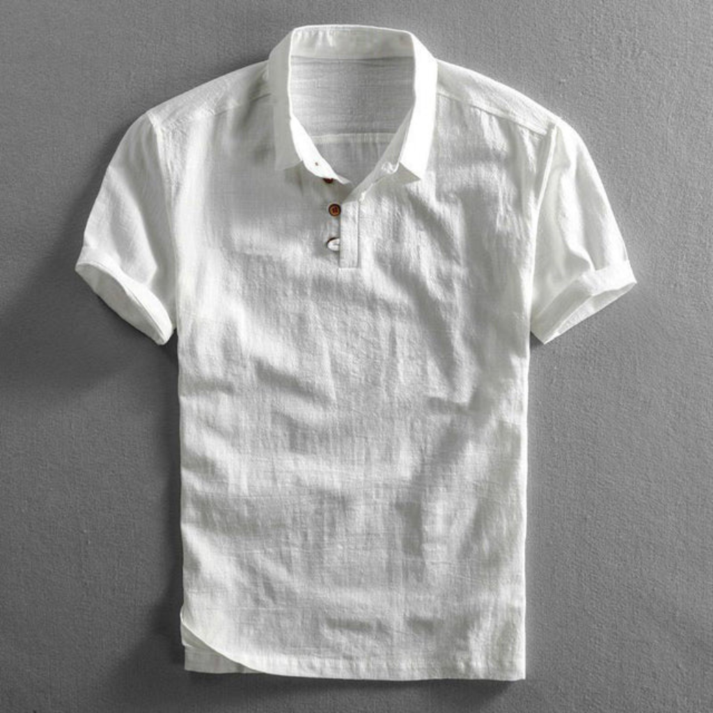 Elegant Linnen Poloshirt