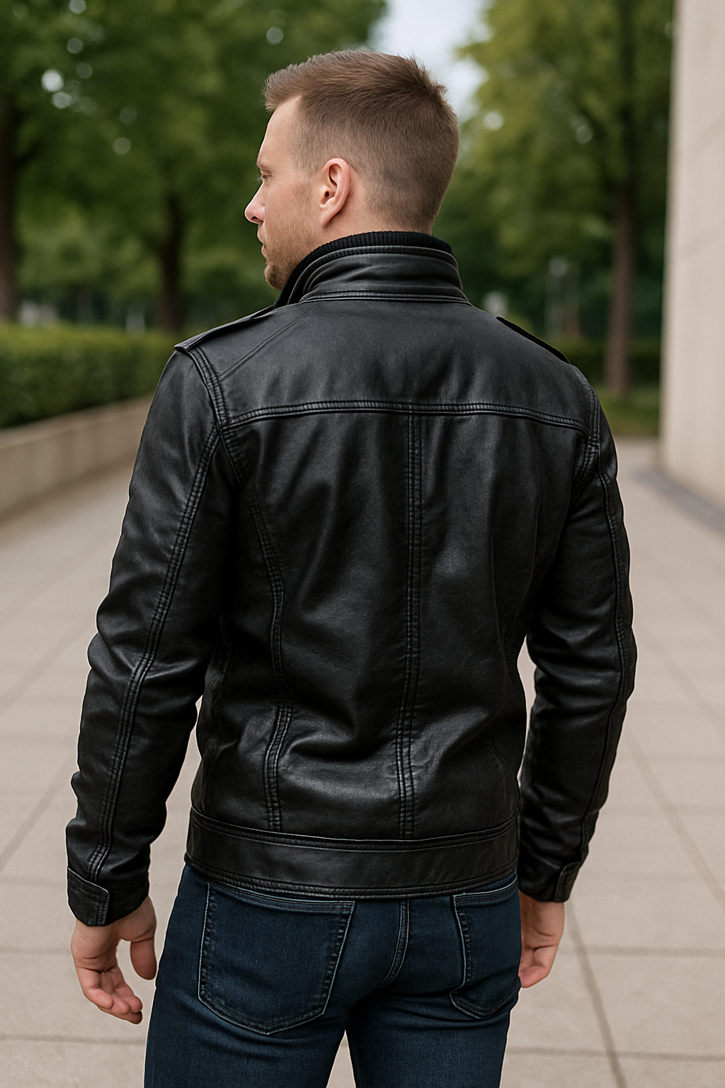 Rafello&Co | Leren Motorjas van PU