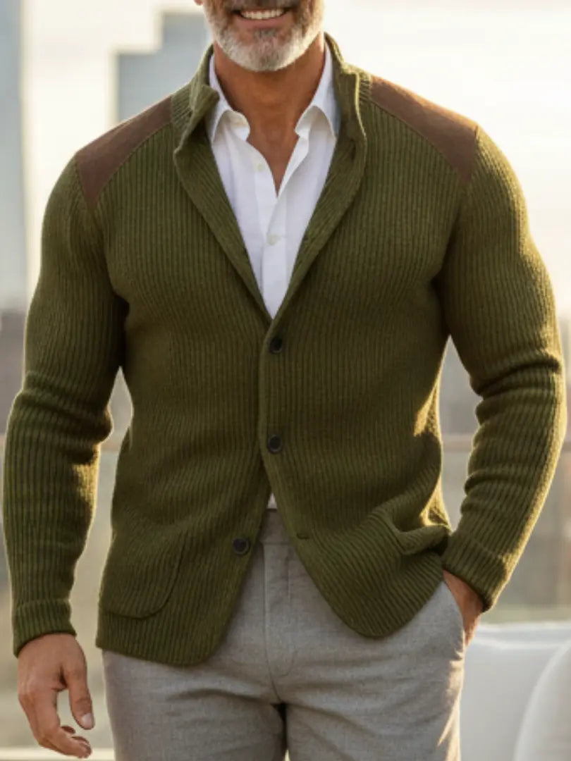 Rafello&Co | Gebreide Textuur Blazer Rafello&Co