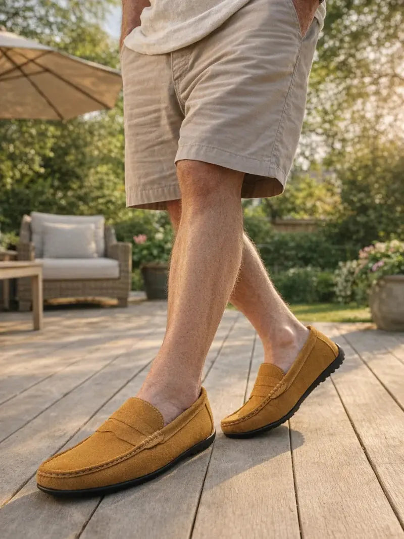 Retro suède heren Loafers Rafello&Co