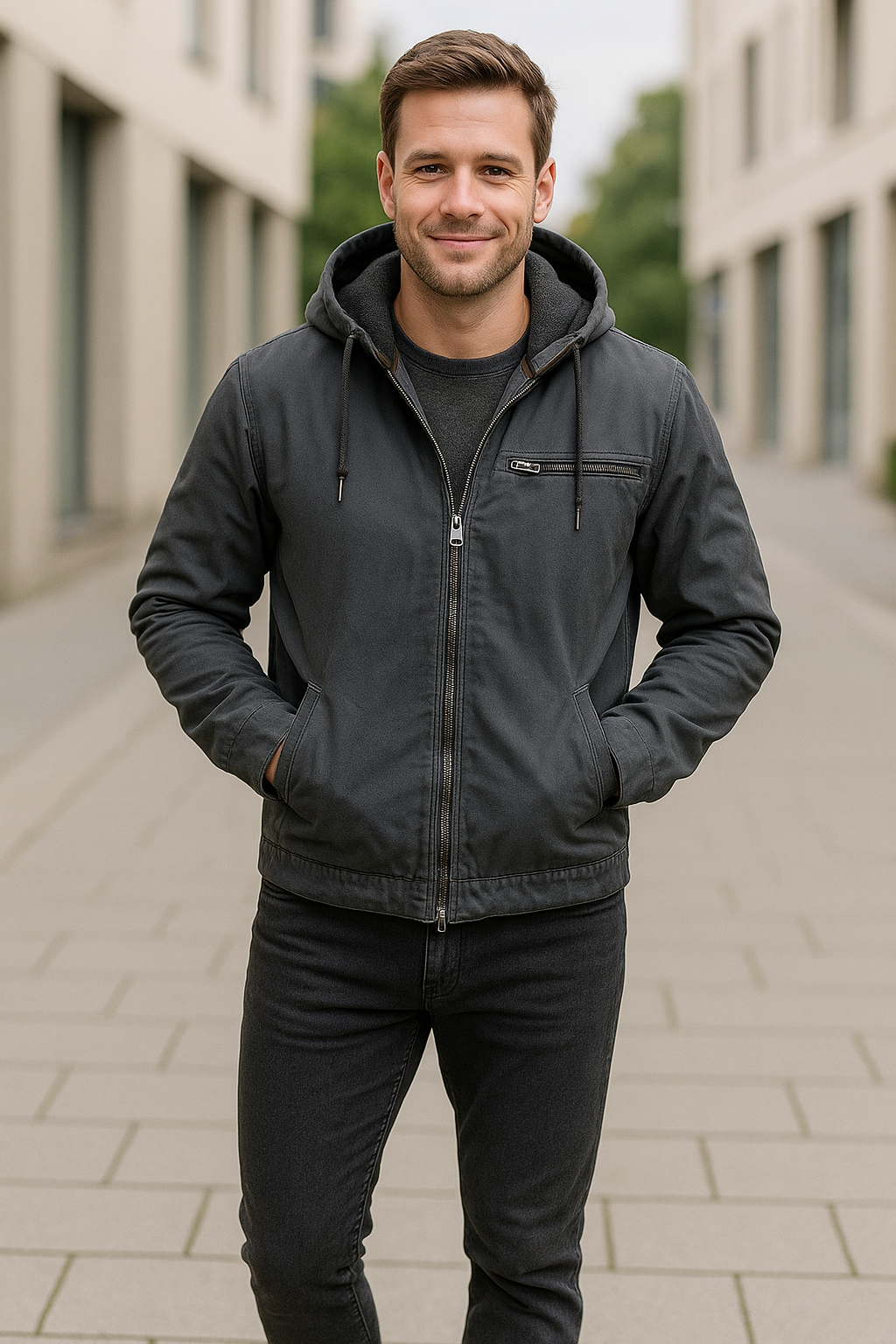 Rafello&Co | Warme Gevoerde Hoodie voor Casual Gebruik