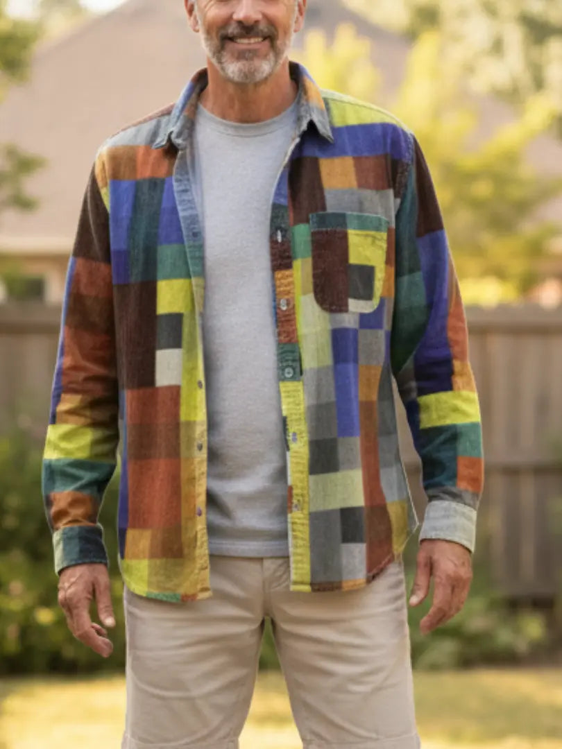 Rafello&Co | Vintage Regenboog Overhemd Rafello&Co