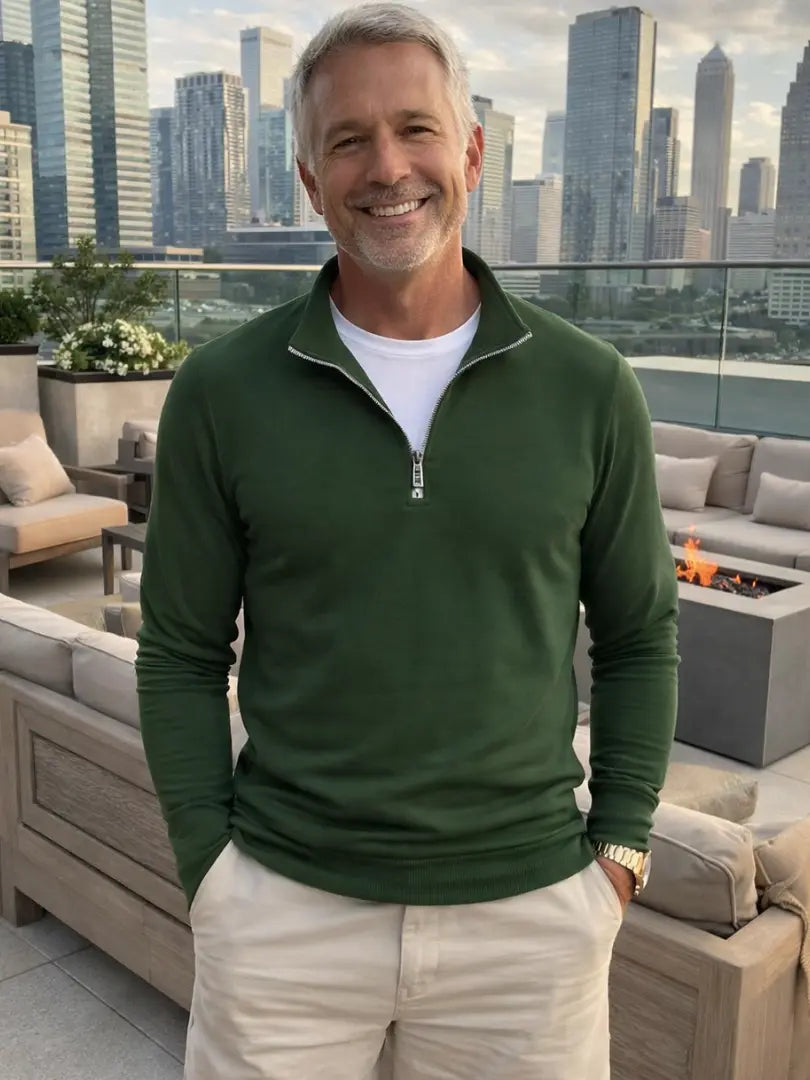 Rafello&Co | Lichtgewicht Quarter Zip Pullover Rafello&Co