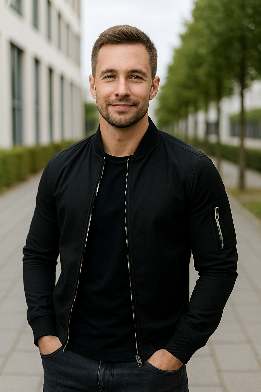 Rafello&Co | Lichtgewicht Winterjas met Rits en Zakken