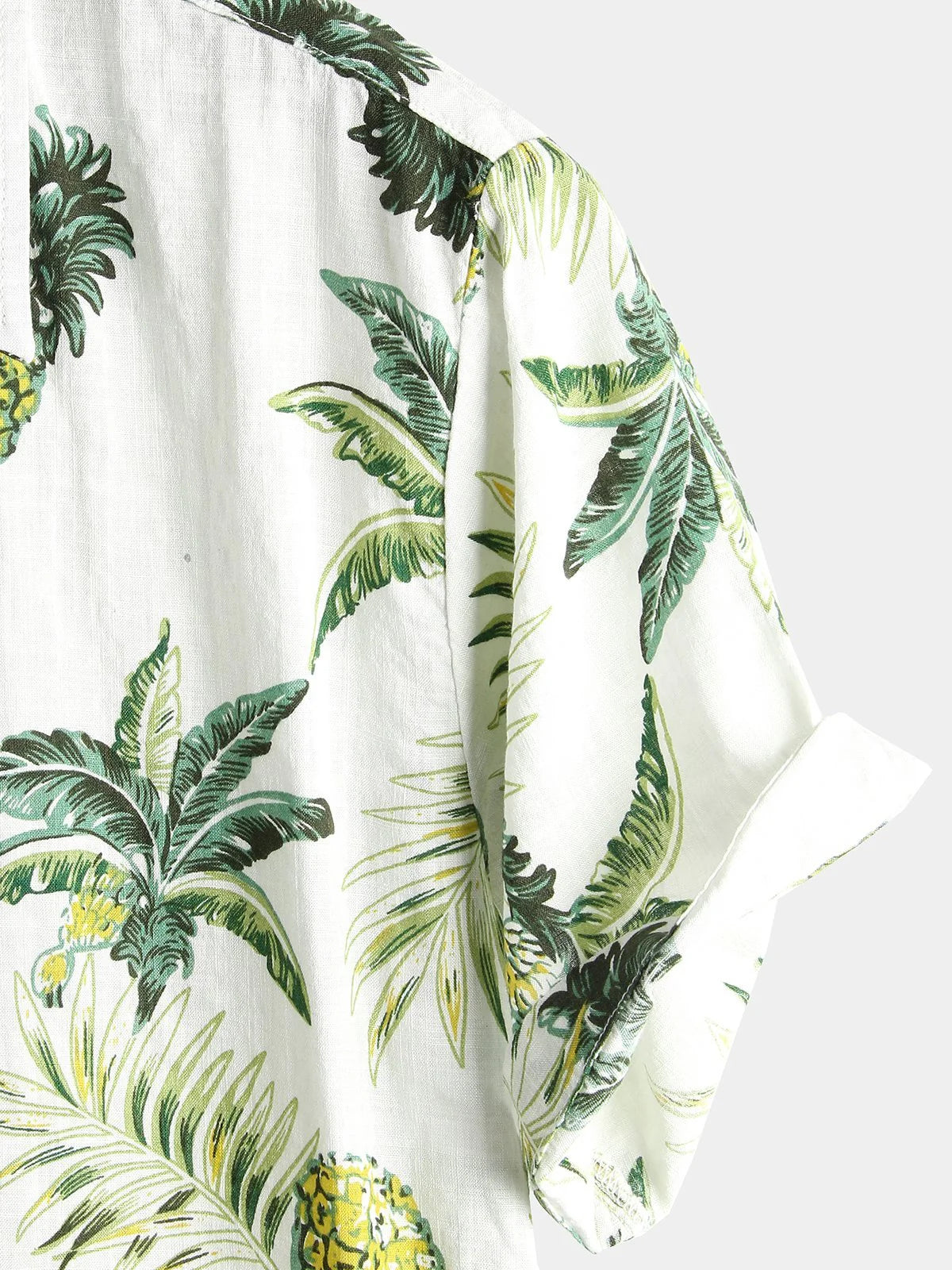 Rafello&Co | Men's Hawaiian Shirt in Cotton with Pineapple Print 