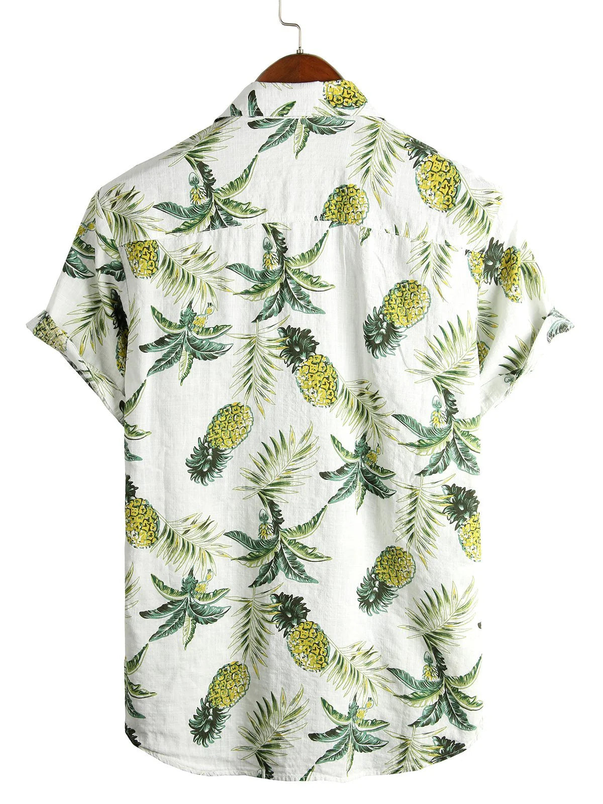 Rafello&Co | Men's Hawaiian Shirt in Cotton with Pineapple Print 