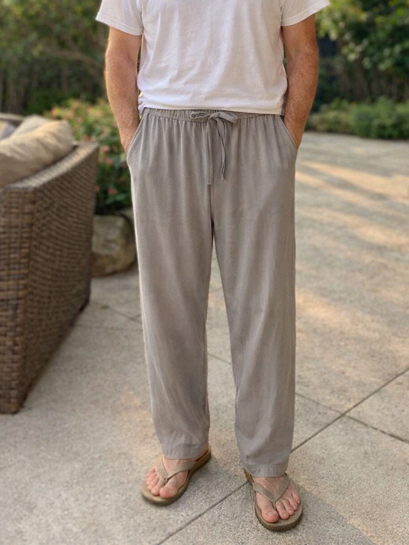 Marrakech - Slim Fit Linen Trousers