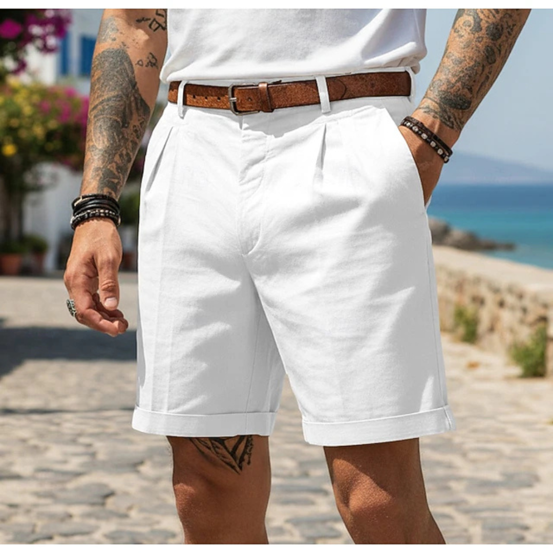 Tailored Summer Pleated Leisure Shorts