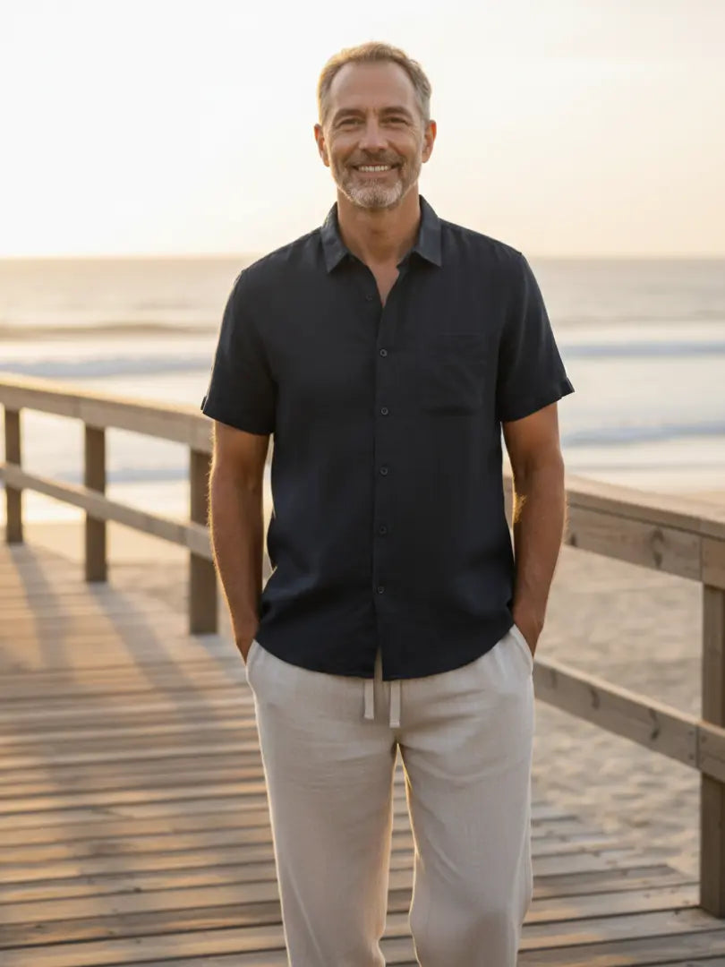 Korte mouwen Linnen Set Rafello&Co