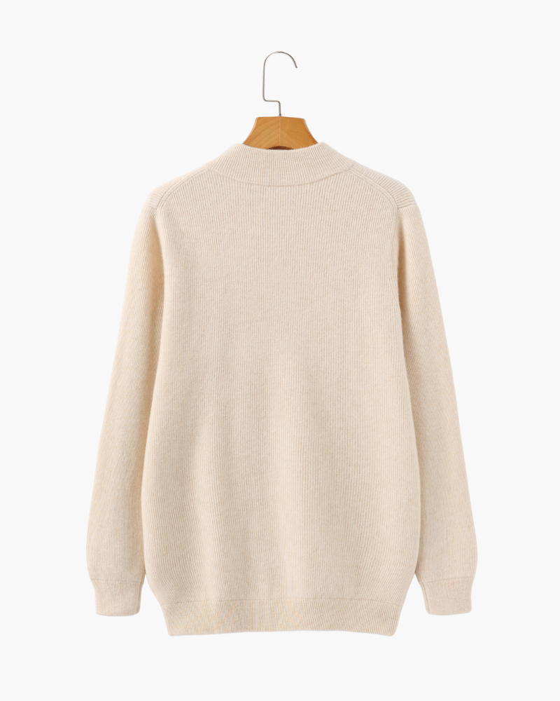 Cashmere Zip Sweater