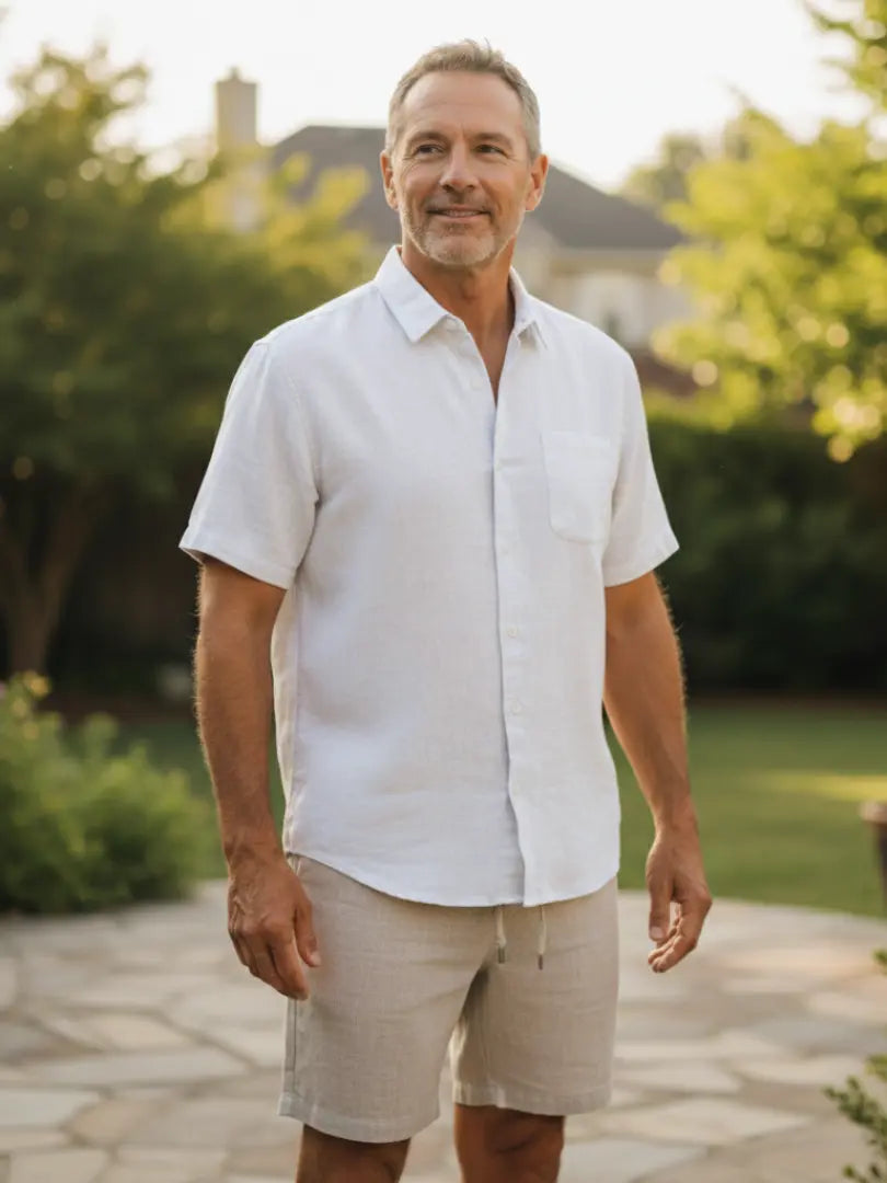 The Positano – Linen T-Shirt