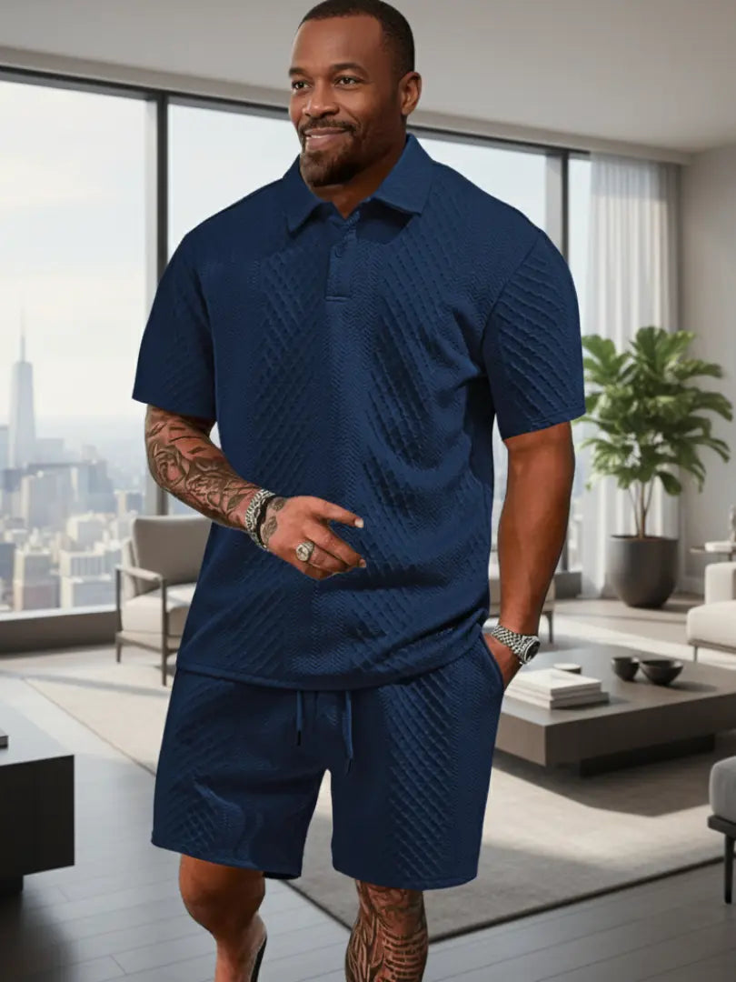 Rafello&Co | Summer Jacquard Polo Set