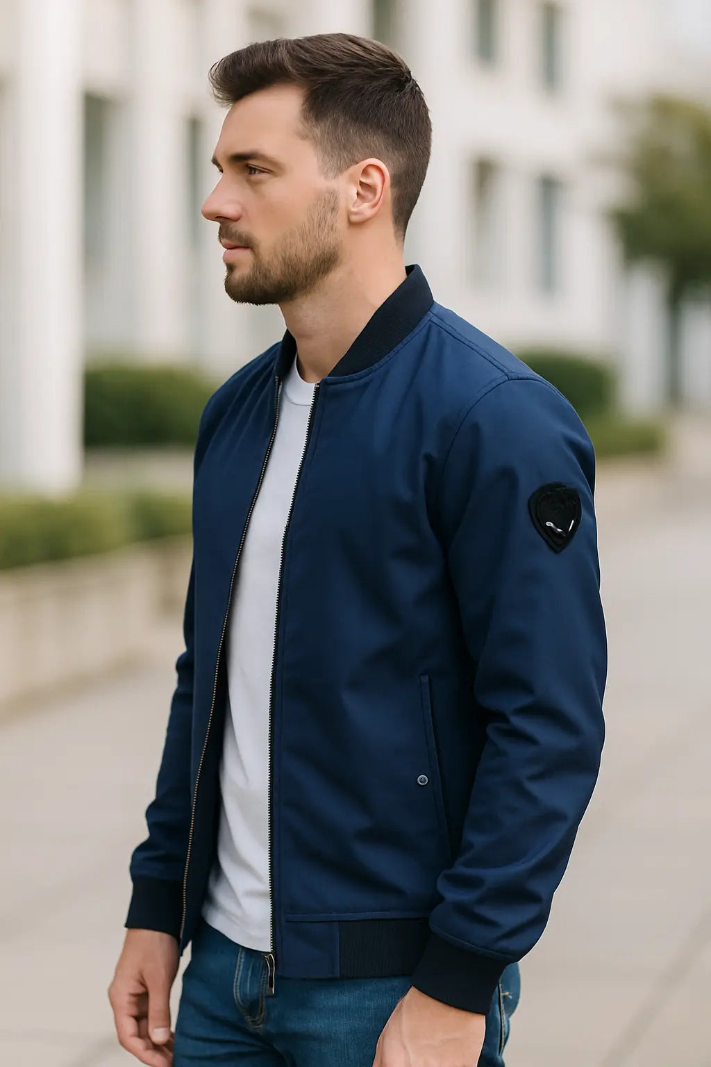 Rafello&Co | Men's Slim Fit Bomber Jacket