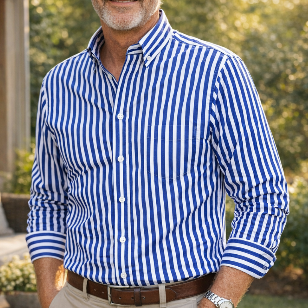 Men’s Elegant Striped Summer Shirt