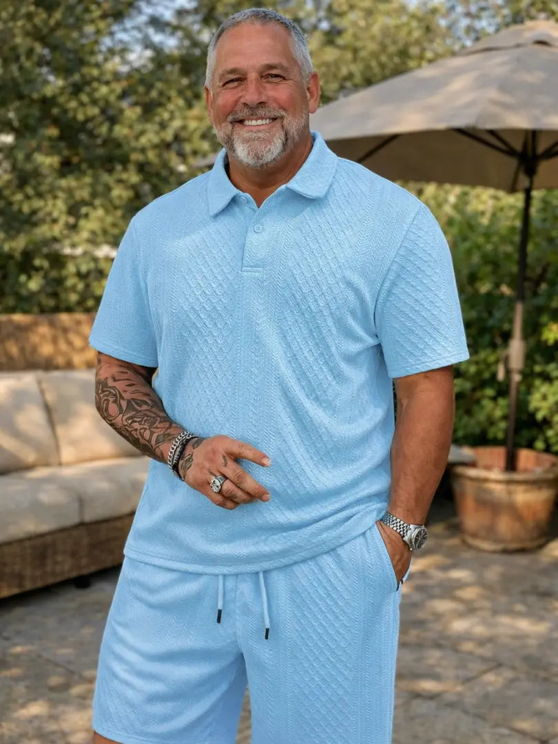 Rafello&Co | Summer Jacquard Polo Set