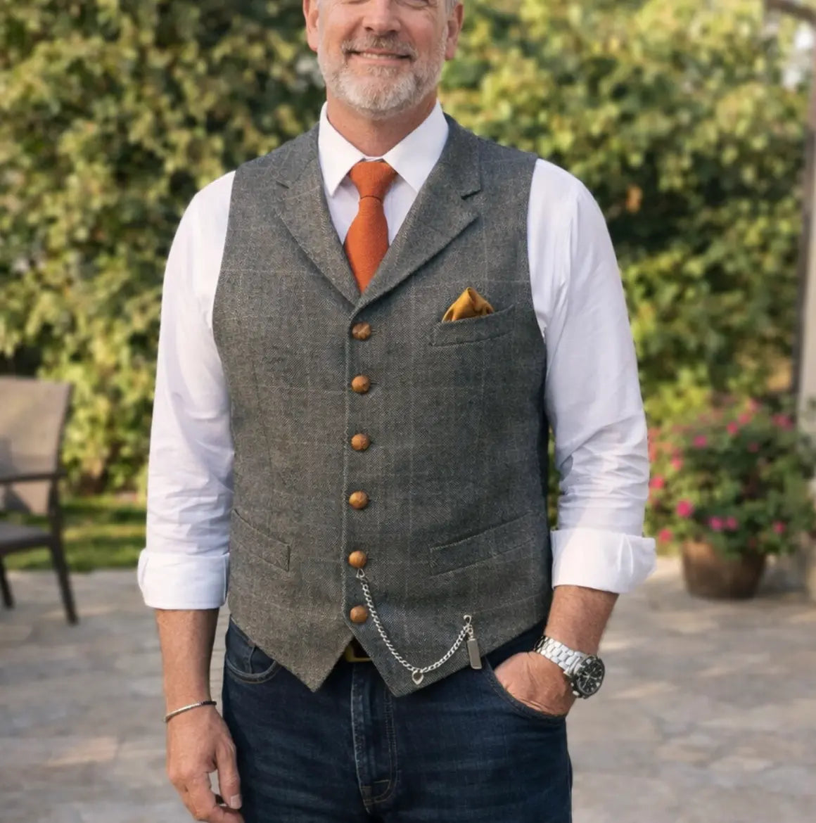 Rafello&Co | Verfijnd Getailleerd Gilet Rafello&Co