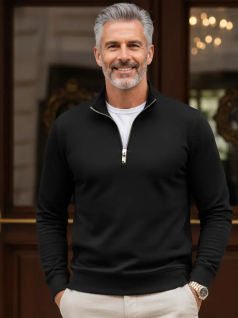 Rafello&Co | Lichtgewicht Quarter Zip Pullover Rafello&Co