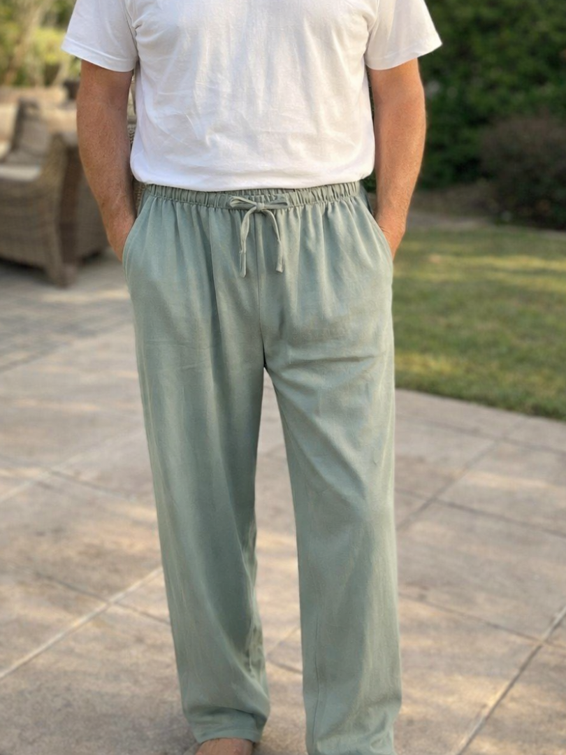 Marrakech - Slim Fit Linen Trousers