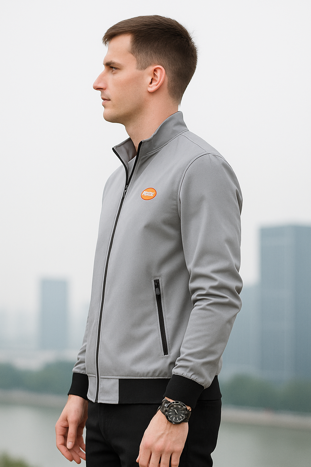 Rafello&Co | Business Casual Jacket with Stand-Up Collar