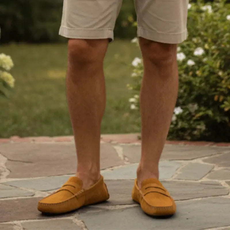 Suede Driver Loafers Rafello&Co